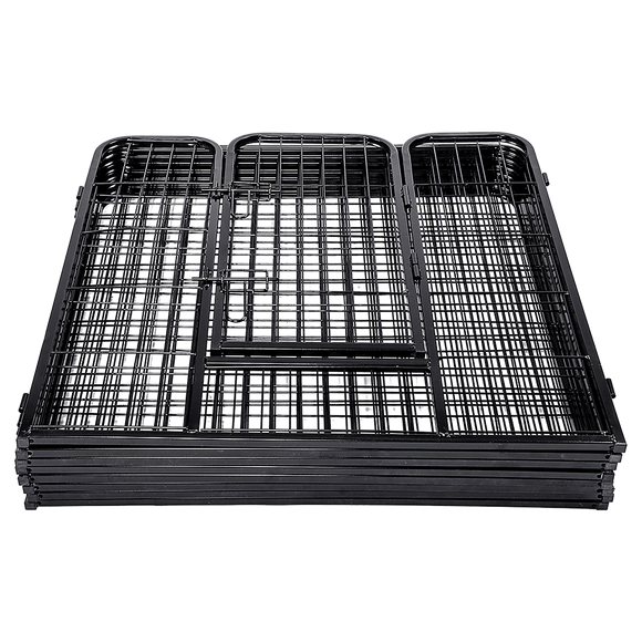 8 Panel Heavy Duty Pet Dog Playpen Puppy Exercise Fence Enclosure Cage