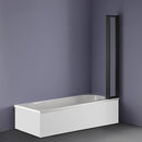 4 Fold Black Folding Bath Shower Screen Door Panel 1000 x 1400mm-6