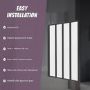 4 Fold Black Folding Bath Shower Screen Door Panel 1000 x 1400mm-9