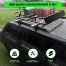 Universal Roof Rack Basket - Car Luggage Carrier Steel Cage Vehicle Cargo-5