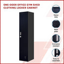 One-Door Office Gym Shed Clothing Locker Cabinet-3