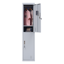 2-Door Vertical Locker for Office Gym Shed School Home Storage-8