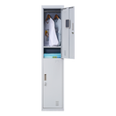 2-Door Vertical Locker for Office Gym Shed School Home Storage-8