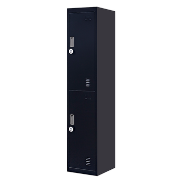 2-Door Vertical Locker for Office Gym Shed School Home Storage