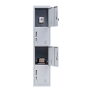 4-Door Vertical Locker for Office Gym Shed School Home Storage-6