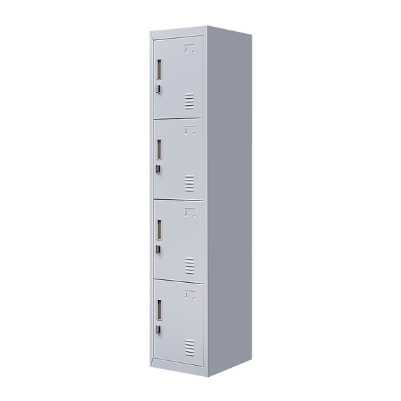 4-Door Vertical Locker for Office Gym Shed School Home Storage