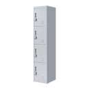 4-Door Vertical Locker for Office Gym Shed School Home Storage-1