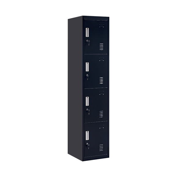 4-Door Vertical Locker for Office Gym Shed School Home Storage