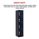 4-Door Vertical Locker for Office Gym Shed School Home Storage-12