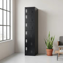 6-Door Locker for Office Gym Shed School Home Storage-2