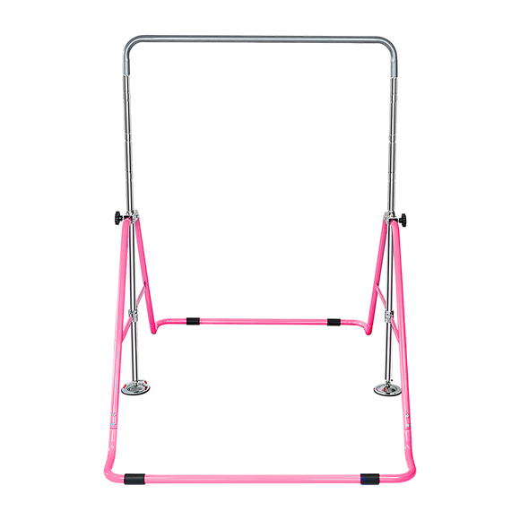 Kids Gymnastics Bars Training Horizontal Bar Monkey Kip Bar Pink