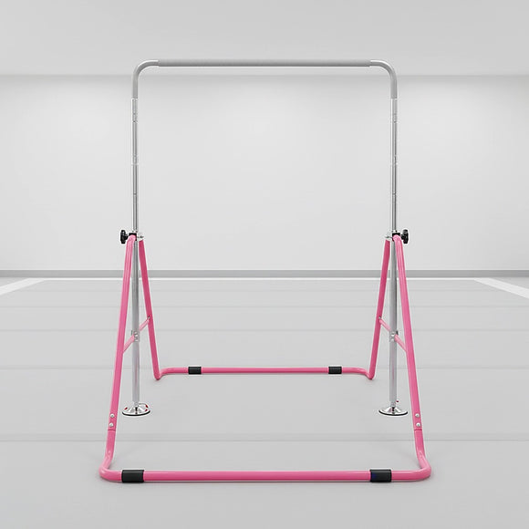 Kids Gymnastics Bars Training Horizontal Bar Monkey Kip Bar Pink