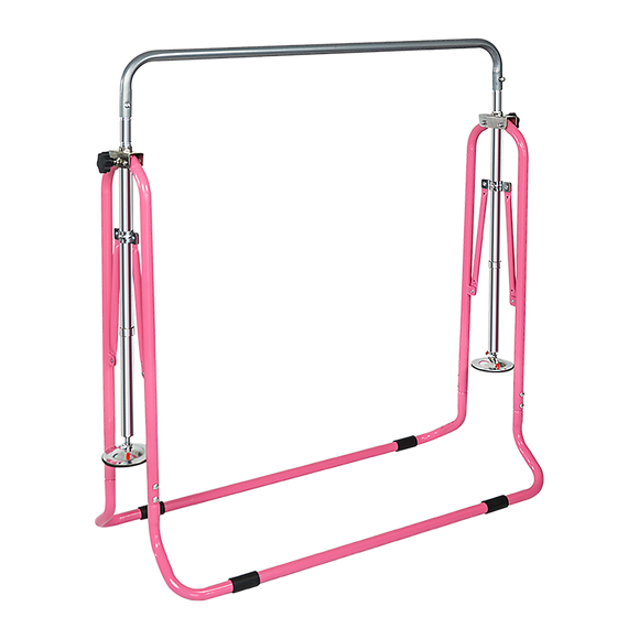 Kids Gymnastics Bars Training Horizontal Bar Monkey Kip Bar Pink