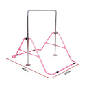 Kids Gymnastics Bars Training Horizontal Bar Monkey Kip Bar Pink-10