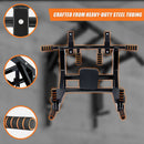 Heavy Duty Wall Mounted Power Station Pull Up Dip Knee Raise Bar-8
