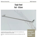Single Towel Rail - 615mm-9