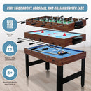 4FT 3-in-1 Games Foosball Soccer Hockey Pool Table-10