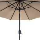 9FT Patio Umbrella Outdoor Garden Table Umbrella with 8 Sturdy Ribs-9