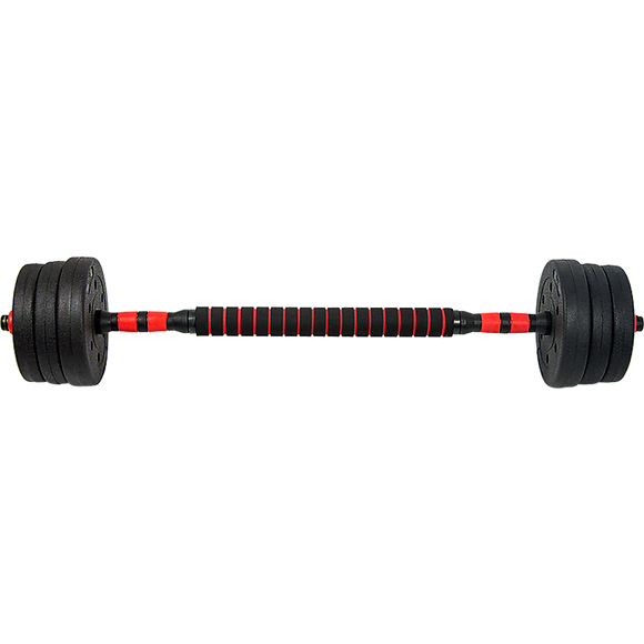 20kg Adjustable Rubber Dumbbell Set Barbell Home GYM Exercise Weights