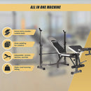 Multi Station Home Gym Weight Bench Press Leg Equipment Set Fitness Exercise-10