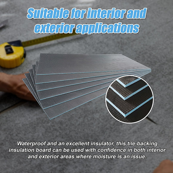 Tile Backer Insulation Board 6MM: 1200mm x 600mm - Box of 6