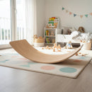 Balance Board Beam Seesaw Wooden Child Kids Adult Yoga-8