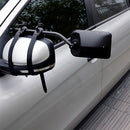 2x Towing Mirrors Pair Clip on Multi Fit Clamp On Towing Caravan 4X4 Trailer-10