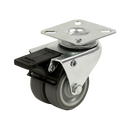 4 x 2" Heavy Duty Swivel Double Wide Castor Wheels Trolley 50mm Furniture Rubber With Brake-8