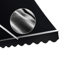 Outdoor Folding Arm Awning Retractable Sunshade Canopy Black 5.0m x 2.5m-6