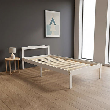 Natural Wooden Bed Frame Home Furniture - 0