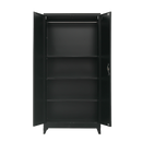 Two-Door Metal Cabinet Shelf Storage for Home Office Gym-8