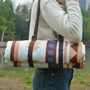 Portable Traditional Pattern Picnic Mat - Lightweight , 200x200cm, with Storage Bag-4