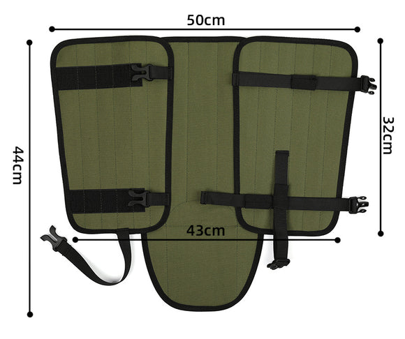 Outdoor Anti-Snake Bite Leg Guards - Hiking Camping Knee Protectors, Snow Shoe Covers, Leg Sleeves, Green