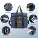 Black 23L Extra Large Insulated Cooler Bag with Double Layers - Perfect for Camping, Picnics, and Outdoor Adventures-2