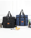 Black 23L Extra Large Insulated Cooler Bag with Double Layers - Perfect for Camping, Picnics, and Outdoor Adventures-8