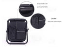 Black Insulated Cooler Backpack Chair - Foldable Stool for Picnics & BBQ-5