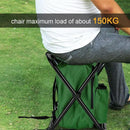 Camouflage Insulated Cooler Backpack Chair - Foldable Stool for Picnics & BBQ-3