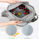 Green Chic Insulated Lunch Tote Bag - 11L Large Capacity Cooler for Work, Picnic & Travel - Durable Oxford Fabric-7