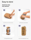 Purple Reversible Memory Foam Travel Pillow - All-Season Comfort Neck Support for Deep Sleep & Portability-8