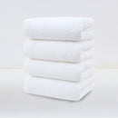 White Plush Cotton Hand Towel Set (4-Pack) - Ultra Soft, Absorbent & Quick-Drying Face Towels for Bathroom-1