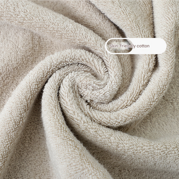 Dark Grey Plush Cotton Hand Towel Set (4-Pack) - Ultra Soft, Absorbent & Quick-Drying Face Towels for Bathroom