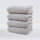 Light Grey Plush Cotton Hand Towel Set (4-Pack) - Ultra Soft, Absorbent & Quick-Drying Face Towels for Bathroom-1