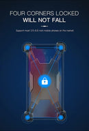 Red and Black Secure Grip Bike Phone Mount - Adjustable 360 Rotation Bicycle Handlebar Holder, Universal Cradle for MTB & Road Cycling-3