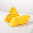 Yellow Transforming Silicone Pencil Case - Stand-Up Pen Holder & Stationery Organizer-1