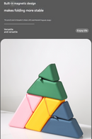 Purple Transforming Silicone Pencil Case - Stand-Up Pen Holder & Stationery Organizer-4