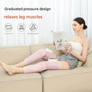 Rechargeable Air Compression Leg Massager with Heat Therapy for Knee & Calf Relief(grey-Double)-5
