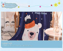 Ultra-Soft Kids Plush Fleece Blanket - Cozy Cartoon Animal Throw for All Seasons (Fawn)-4