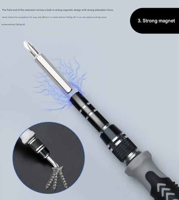 Purple and Black Professional 115-in-1 Precision Screwdriver Set - Magnetic Repair Tool Kit for PC, Laptop, Phone & Electronics