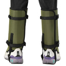 Green Outdoor Waterproof Leg Gaiters - Anti-Snake Bite & Scratch Protection Boot Covers - Breathable Nylon Oxford Leg Guards for Hiking Camping-2