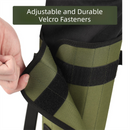 Green Outdoor Waterproof Leg Gaiters - Anti-Snake Bite & Scratch Protection Boot Covers - Breathable Nylon Oxford Leg Guards for Hiking Camping-4